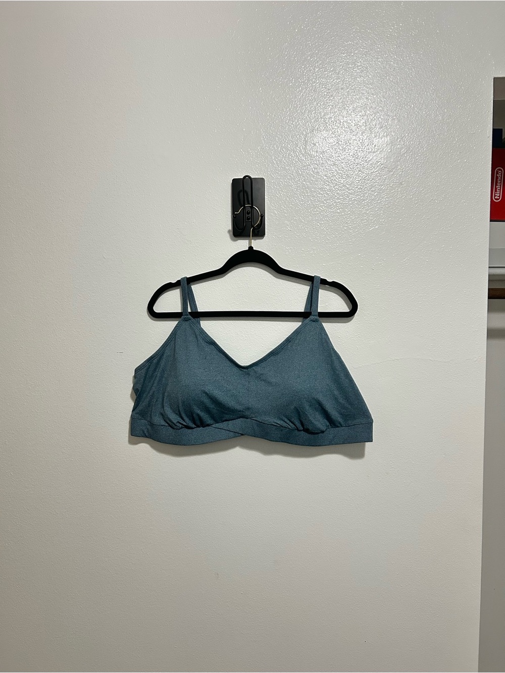 Torrid NWT Lightly Lined Heather Cross Front Bralette Size 4 4X Legion Blue